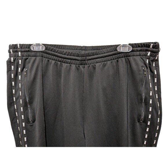 PINK Active Pants XXL Black  Victorias Secret  Zipper Down Each Leg  Pull On - Picture 7 of 10
